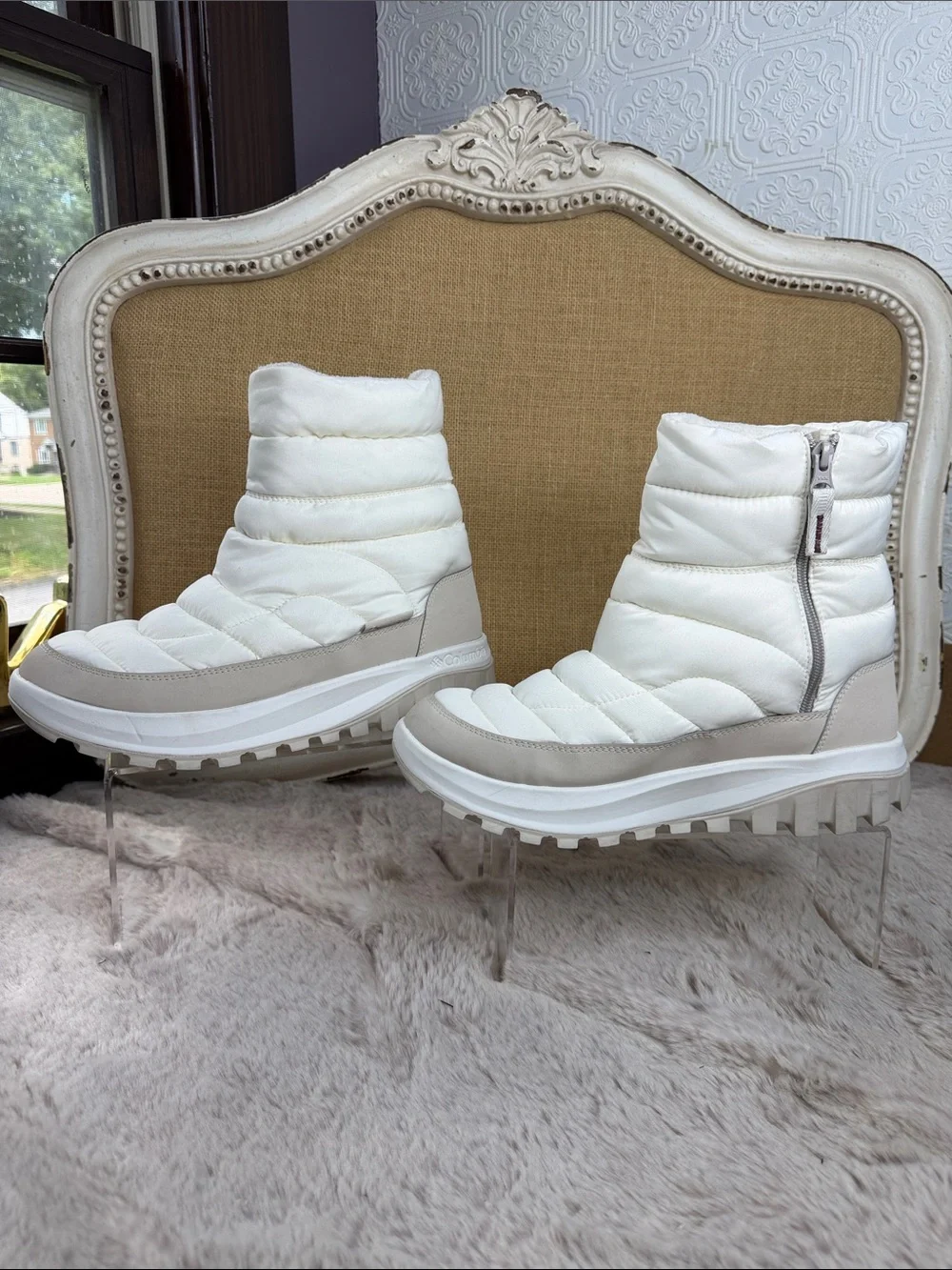 Columbia | Snowtrot Mid White Women's Puffer Winter Boots